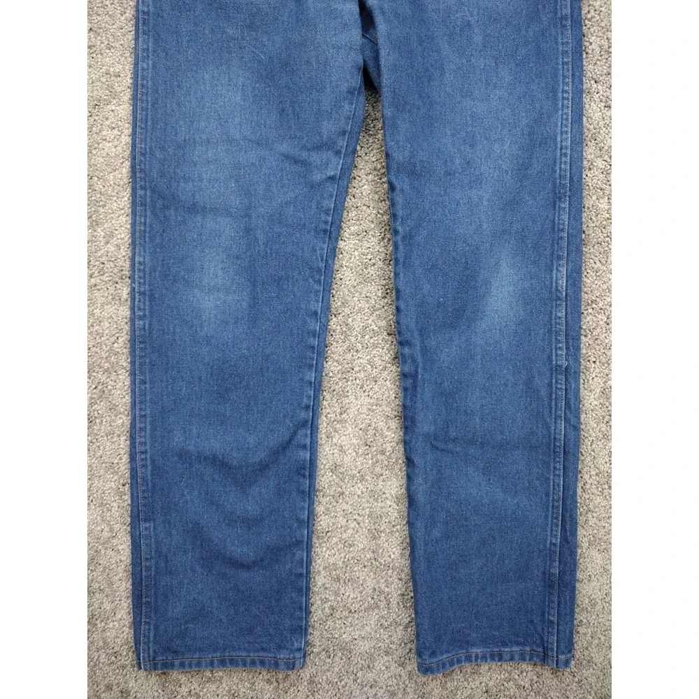 90's Wrangler Mens 33x33 Jeans 13MWZ A001 3030 Dad Ranchwear Blue Denim Pants